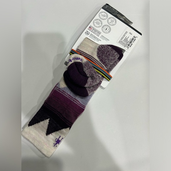 Smartwool Kid's Large Ski Light Cushion Over The Calf Sock Moonbeam Pink NWT - Picture 6 of 8